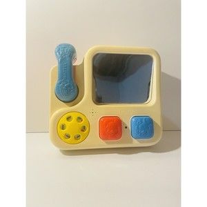 Vintage Disney Mattel Baby Activity Toy Mirror Phone Crib Attachment